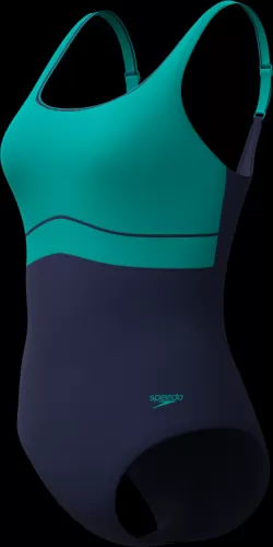 Speedo Solid Contour Eclipse 1pc Swimwear Female Adult - Peacock Teal/Peacoat