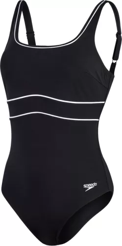Speedo New Contour Eclipse 1pce Swimwear Female Adult - Black/White