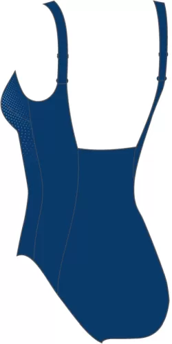 Speedo CrystalLux Printed Shaping 1PC Swimwear Female Adult - Ageon Blue/Blissf