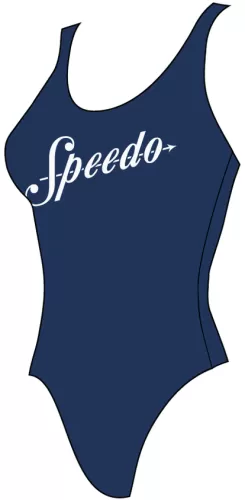 Speedo Logo Deep U-Back Female Adult - Ammonite
