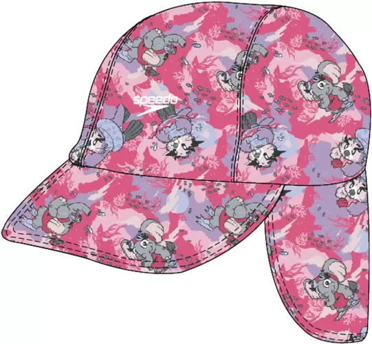 Speedo Girls LTS Sun Protection Hat Female Infant/Toddler (0-6) - Cherry Pink/Sweet