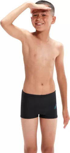 Speedo Hyper Boom Logo Placement Aqua Swimwear Male Junior/Kids (6-1 - Black/Bolt