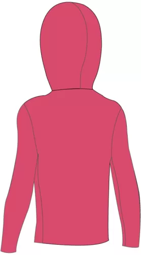 Speedo Hooded Long Sleeve Unisex Rash Textil Unisex Junior/Kids (6-1 - Raspberry Fill/Mi