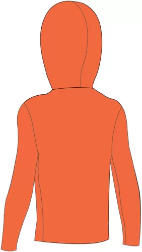 Speedo Hooded Long Sleeve Unisex Rash Unisex Junior/Kids (6-16) - Boost Orange/Bond