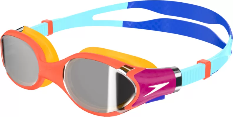 Speedo Biofuse 2.0 Mirror Junior Goggles Unisex Junior/Kids - Cobalt Pop/Marine Speedo Biofuse 2.0 Mirror Junior Goggles Unisex Junior/Kids - Cobalt Pop/Marine