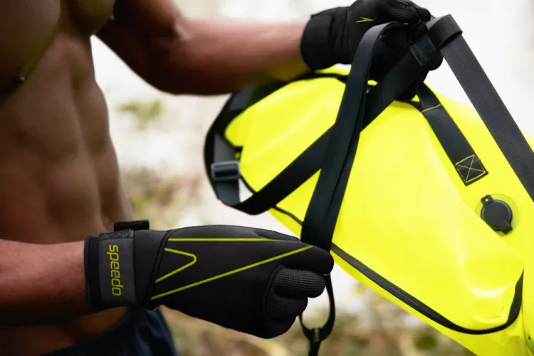 Speedo Tow Float with Dry bag Bags - YELLOW/BLACK