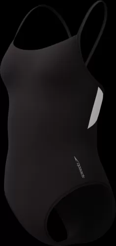 Speedo Solid Racerback 1pc Swimwear Female Adult - Anthracite/White