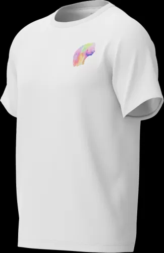 Speedo S/S Tee Shirt Unisex Adult - White-Hula Blend Graphic