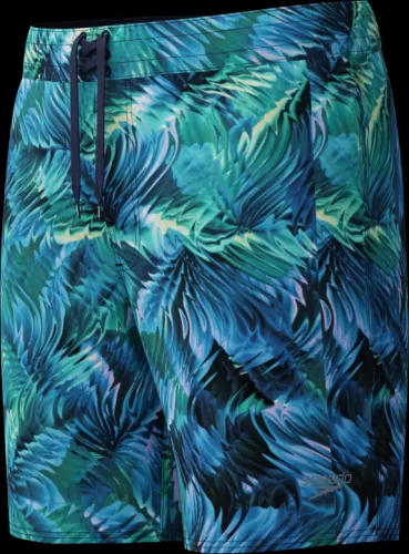 Speedo Print Lookout Boardshort 18" Watershorts Male Adult - Peacoat/Border Blue
