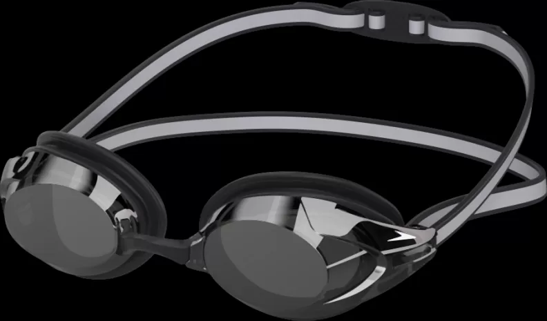 Speedo Vanquisher 3.0 Mirrored Goggles Adult - BLACK/SMOKE/SILVER MIRROR