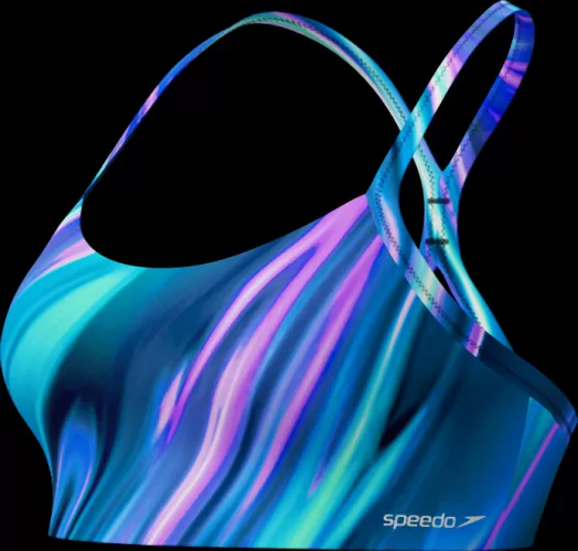 Speedo Printed Racerback Top Swimwear Female Adult - Rapture Glow - Dark Teal