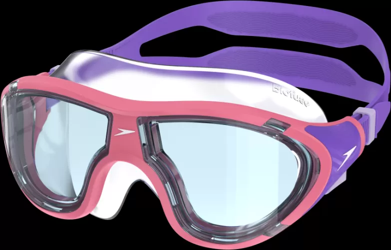 Speedo Biofuse 2.0 Mask Junior Goggles Junior - Pink Lemonade / Steel