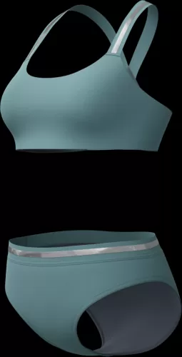 Speedo Performance 2pc Set Swimwear Female Adult - Storm Green
