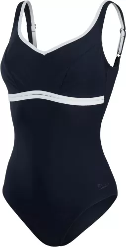 Speedo ContourLuxe Solid Shaping 1PC Adult Female - True Navy/White