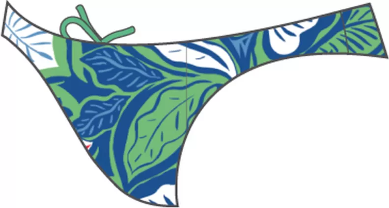Speedo Allover Hipster Brief Female Adult - Bondi Blue/Fake G