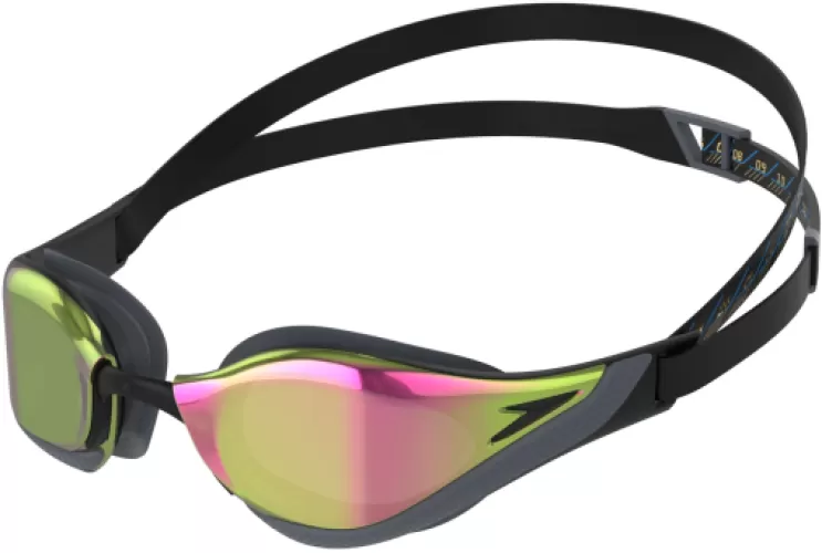 Speedo Fastskin Pure Focus Mirror Goggles Adults - Black/Cool Grey/R