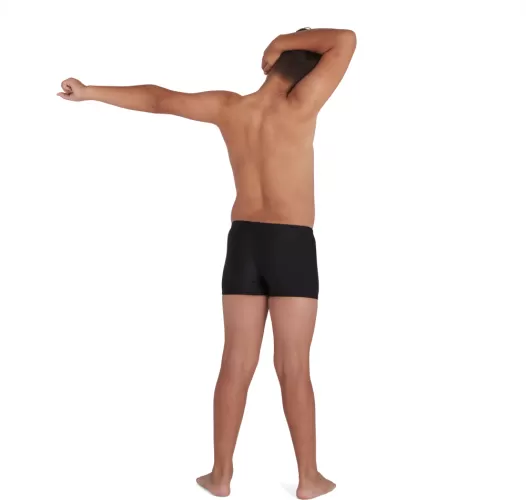 Speedo Boom Logo Placement Aquashort Swimwear Male Junior - Black/Light Adria