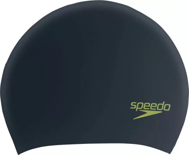 Speedo Junior Long Hair Cap Junior Unisex - Black/Acid Green