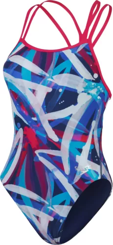 Speedo Allover Digital Starback Swimwear Female Adult - Magenta Haze
