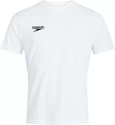 Speedo PLAIN CLUB TEE AM Teamwear Adult Male - WHITE