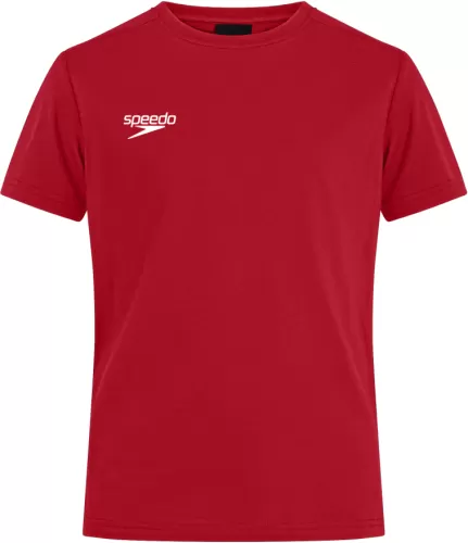 Speedo PLAIN CLUB TEE AM Teamwear Adult Male - FLAG RED