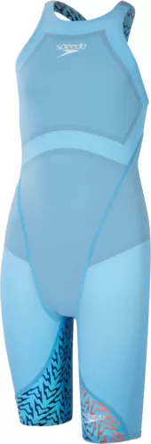 Speedo Fastskin Junior LZR Ignite Kne Race Female Junior - Picton Blue/Siren Red