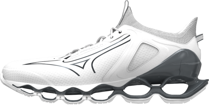 Mizuno Sport WAVE PROPHECY 14 Road Running - white/metallic gray