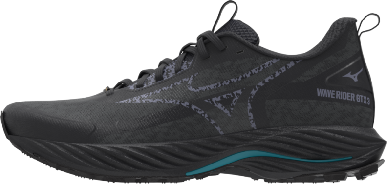 Mizuno Sport WAVE RIDER GTX 3 Trail Running - black sand/odyssey gray/caprib