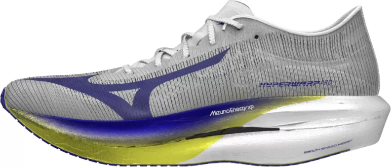 Mizuno Sport HYPERWARP PRO Performance Running - white/lightning yellow/dazzling blue