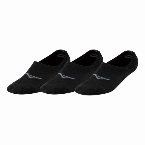 Mizuno Sport SUPER SHORT SOCKS 3Pack Accessoires - Black/Black/Black