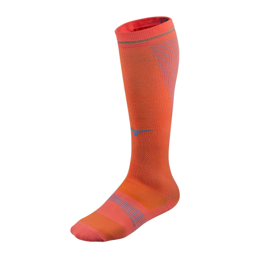 Mizuno Sport Compression Sock Accessoires - Hot Coral