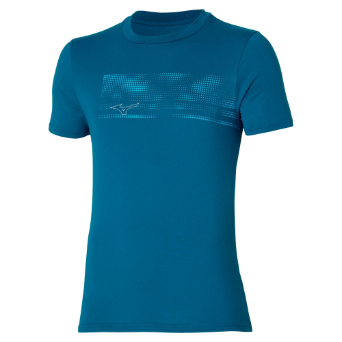 Mizuno Sport Athletics Graphic Tee - Moroccan Blue