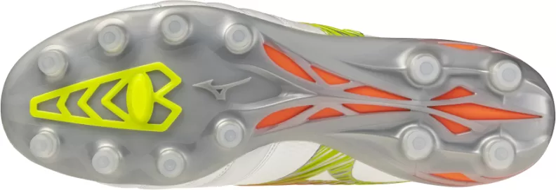 Mizuno Sport MORELIA NEO V ß JAPAN FG Football - white/lava orange/evening prim