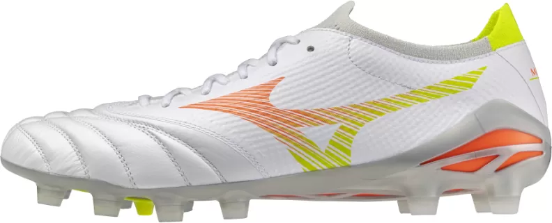 Mizuno Sport MORELIA NEO V ß PRO FG Football - white/lava orange/evening prim