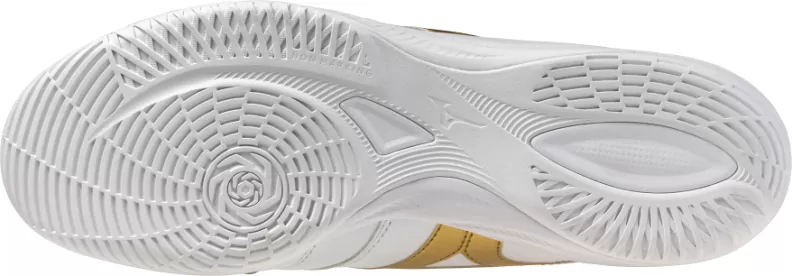 Mizuno Sport MORELIA SALA PRO IN Futsal - white/football gold/galaxy silver