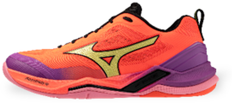 Mizuno Sport WAVE STEALTH ELITE Handball & Unihockey - lava orange/yellow jasper