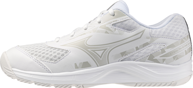 Mizuno Sport STEALTH STAR 3 Jr Indoor - white/harbor mist