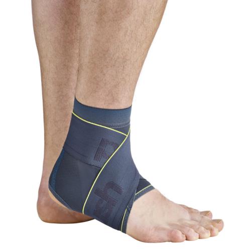 Push Sports Knöchelbandage 8 links L - grau, petrol