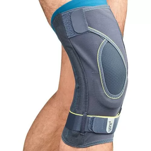 Push Sports Kniebandage M - grau, petrol
