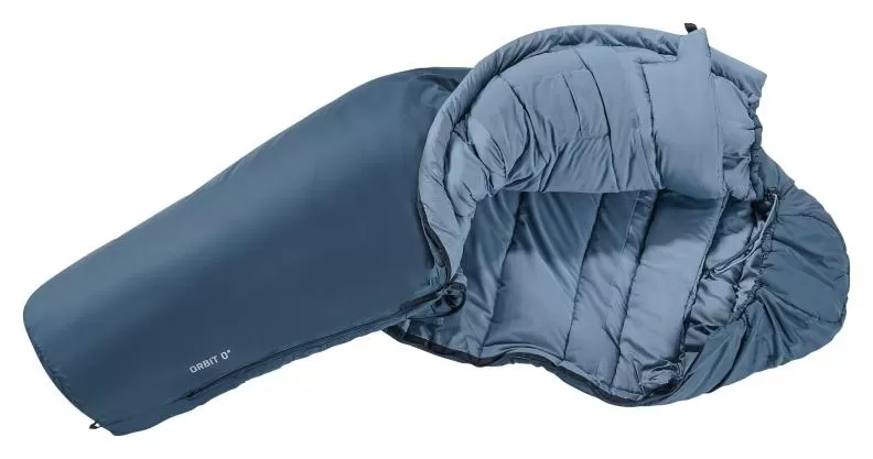 Deuter Sleeping Bag Orbit 0° SL - arctic-slateblue, Zip left