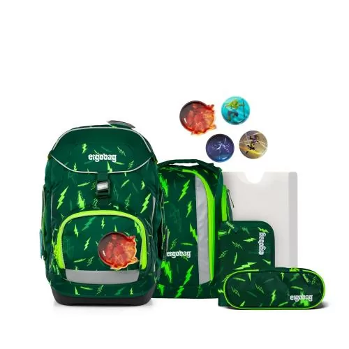 ergobag Schulrucksack-Set 6-tlg. Pack - bärtastisch