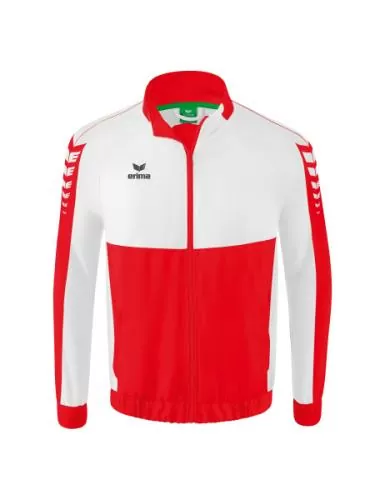Erima Six Wings Präsentationsjacke für Kinder - rot/weiß