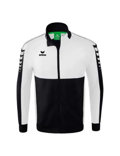 Erima Six Wings Worker Jacke - schwarz/weiß