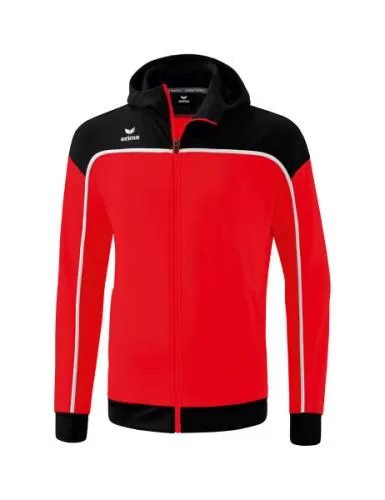 Erima CHANGE by erima Trainingsjacke mit Kapuze für Kinder - rot/schwarz/weiß