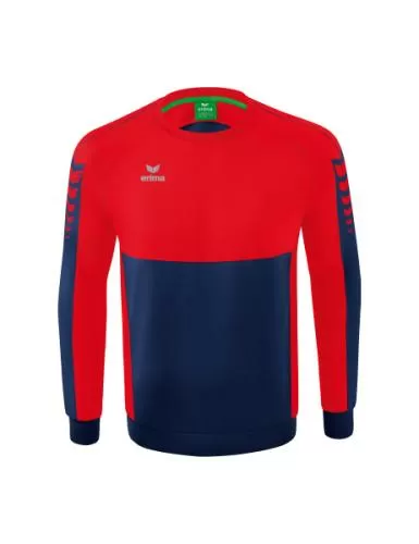 Erima Children's SIX WINGS Sweatshirt - new navy/red