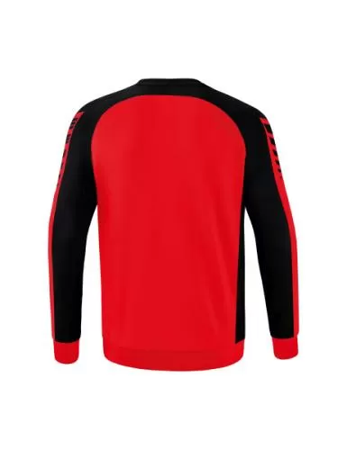 Erima Six Wings Sweatshirt für Kinder - rot/schwarz