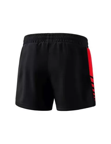 Erima Women's Six Wings Worker Shorts - black/red