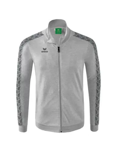 Erima Children's Essential Team Track Top Jacket - light grey marl/slate grey