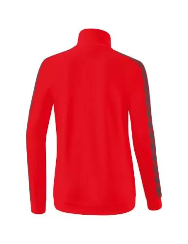 Erima Women's Essential Team Track Top Jacket - red/slate grey