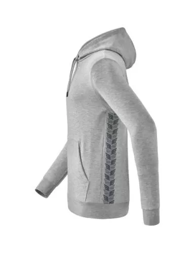 Erima Essential Team Hoody - light grey marl/slate grey